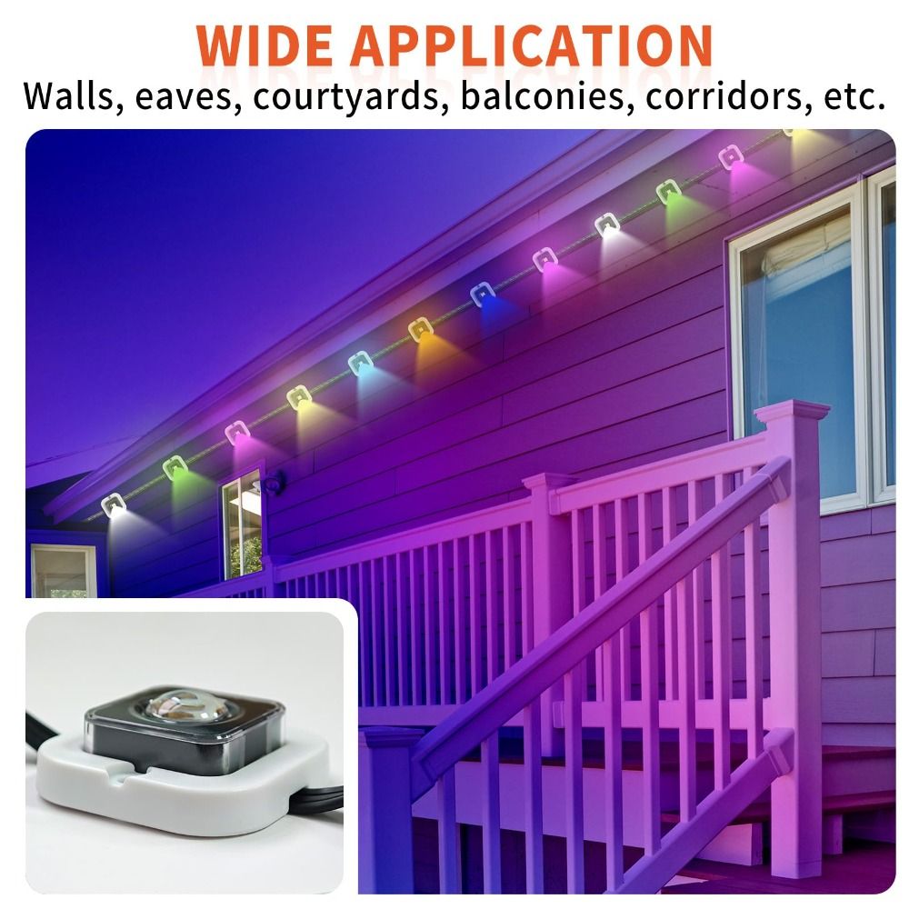 Outdoor Lighting Govee - 5pcs Weather Resistant LED Bracket Eave