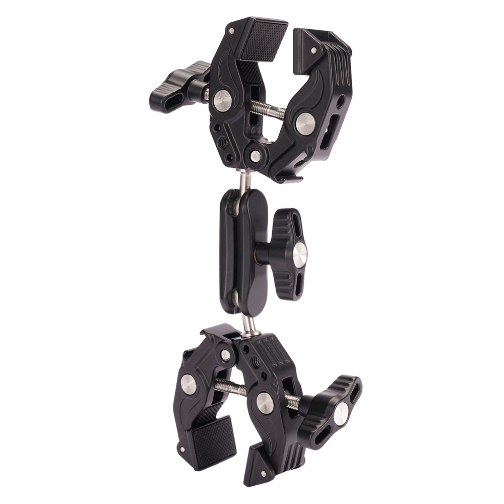 Umbrella Led Clip - 2024 Double Metal Super Clamp Articulating