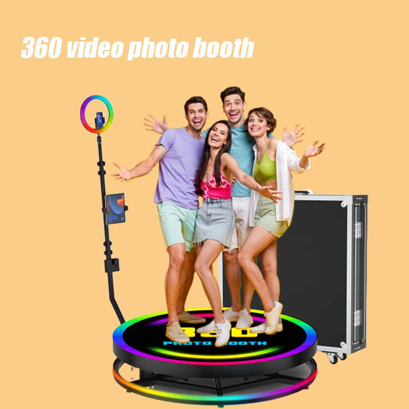 Outdoor Lighting Rental For Party - 360 Photo Cabin Machine Slow Motion