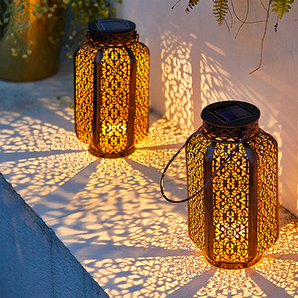Bollard Light Garden - Solar Lanterns Outdoor Waterproof Garden Solar