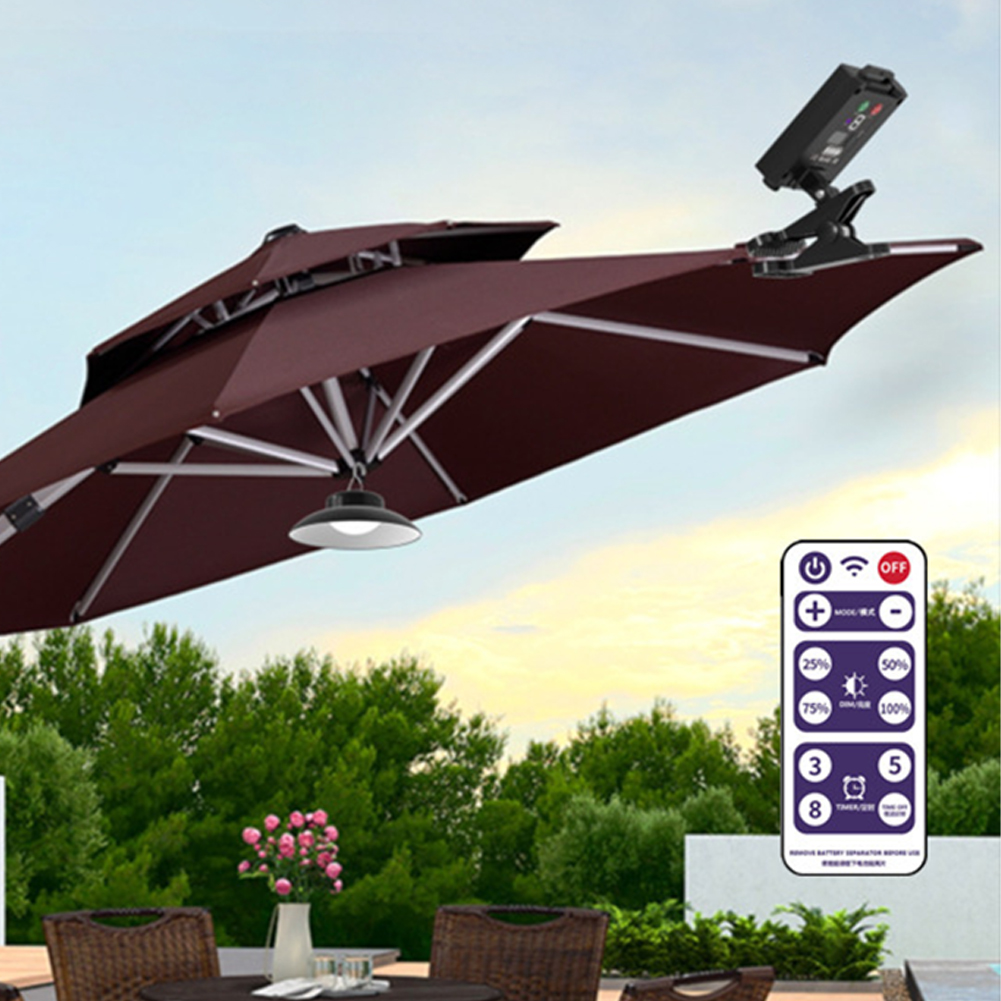 Umbrella Led Clip - Solar Patio Umbrella Light IP65 Waterproof