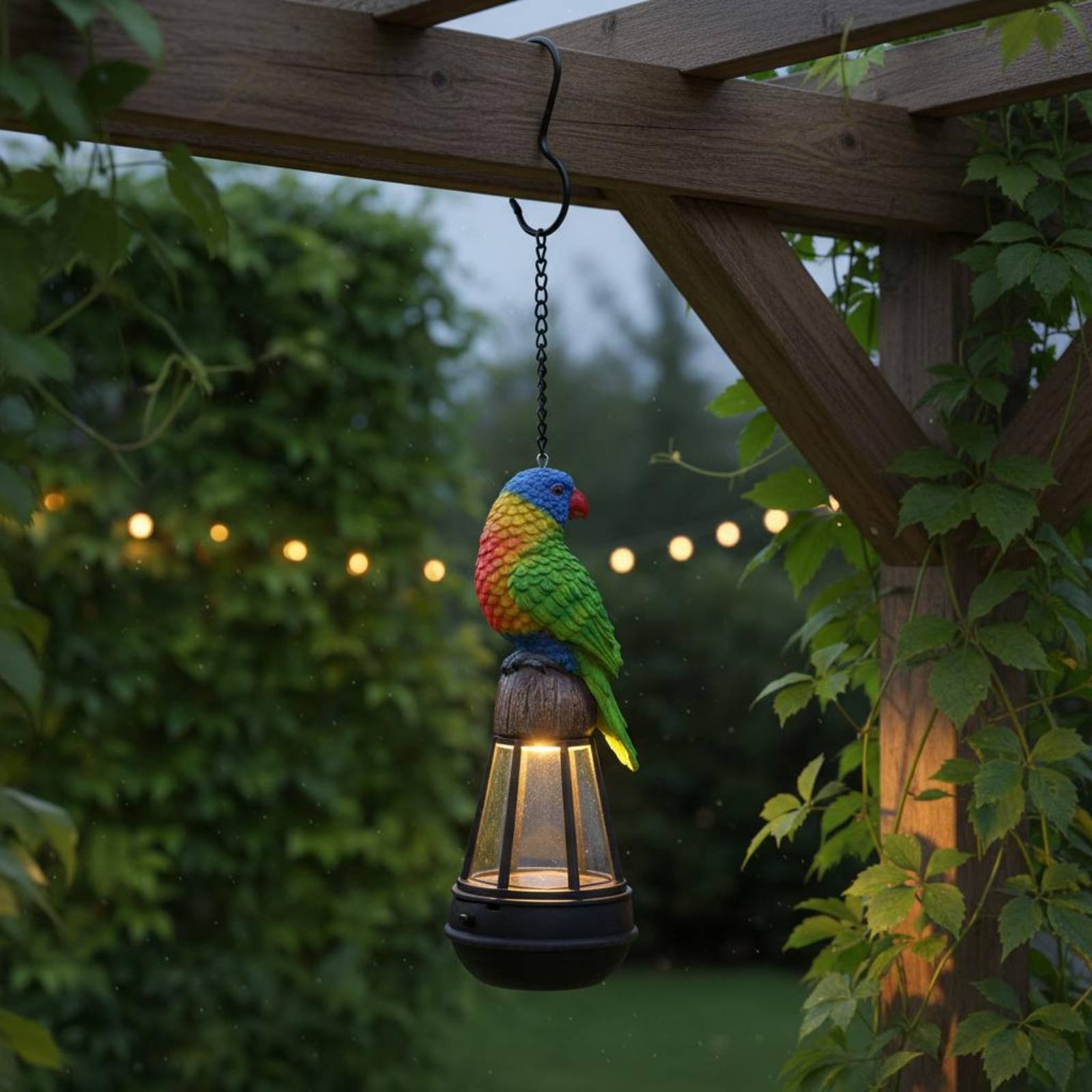 Hanging Outdoor Lighting - Solar Avian Hanging Lamp Weather Resistant