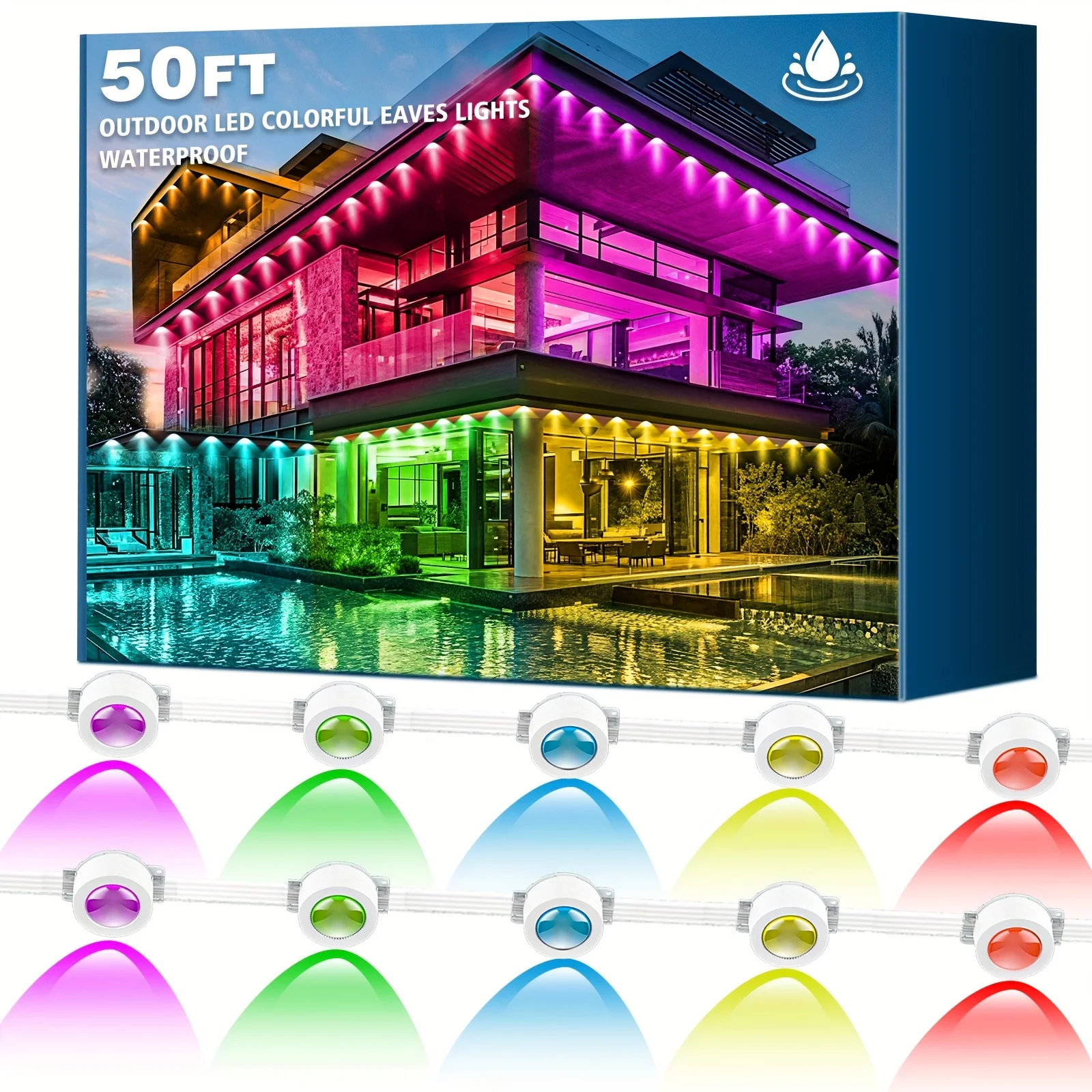 Outdoor Lighting Controller - 500 Feet, 250 Bulbs, IP67 Waterproof