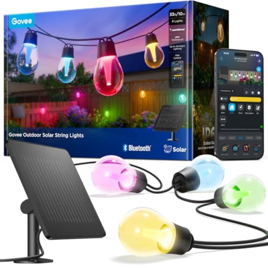 Outdoor Lighting Controller - Outdoor Solar String Lights 33ft for