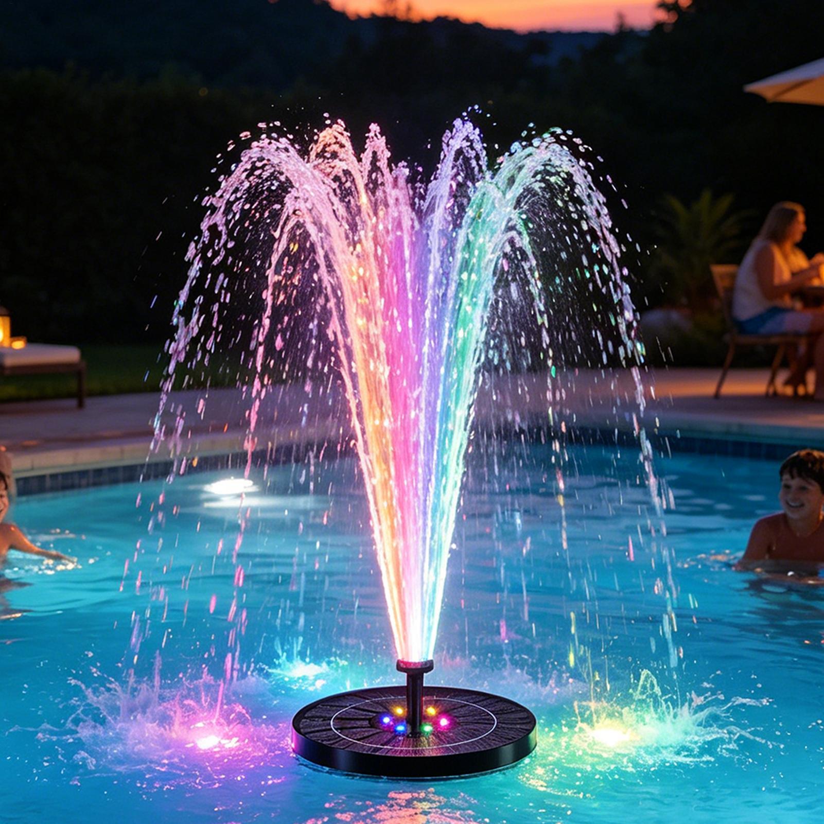 Outdoor Lighting For Gazebo - Floating Solar Bird Bath Fountain with