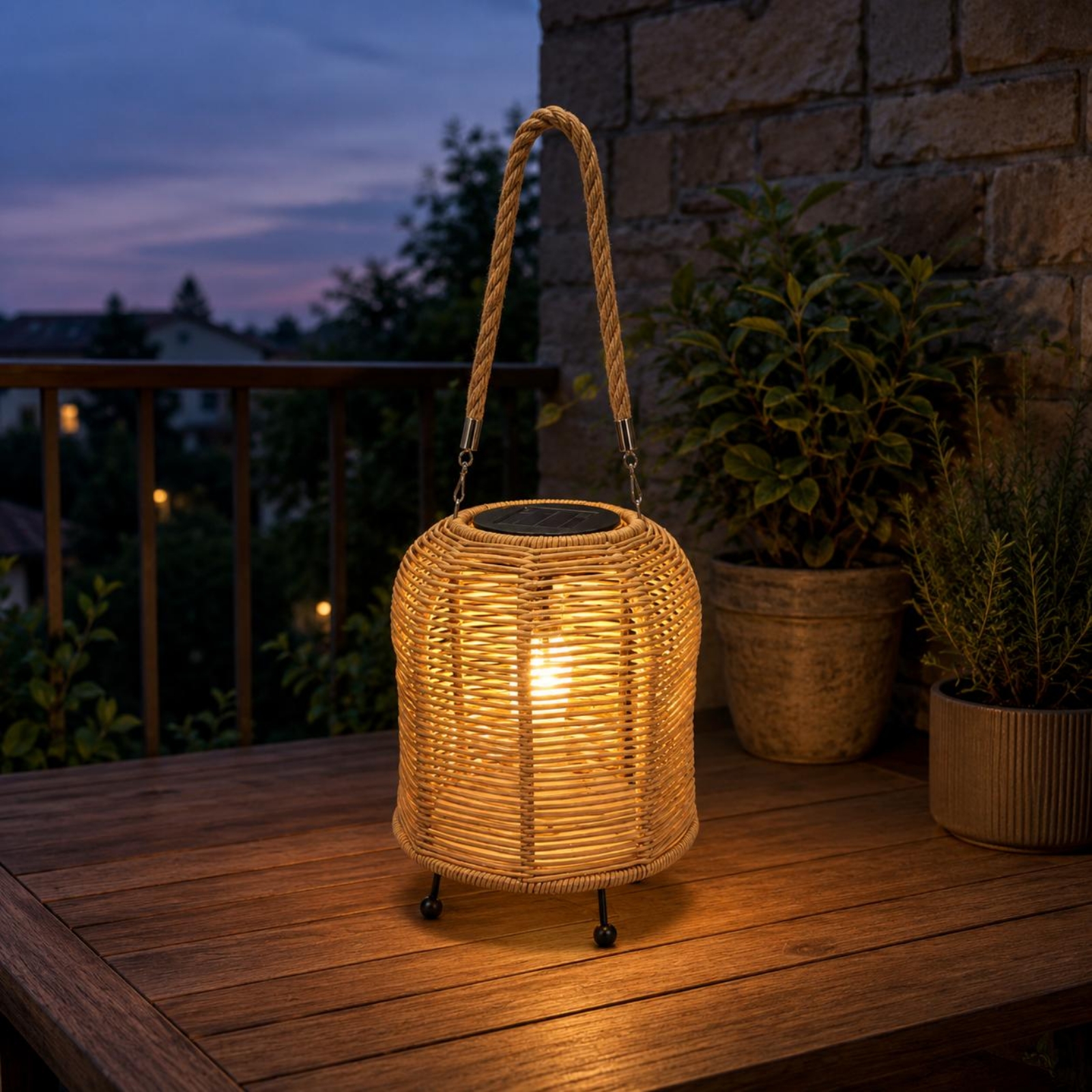 Handwoven Solar Lantern Braide – Hanging Outdoor Lighting Bewertung und Preis