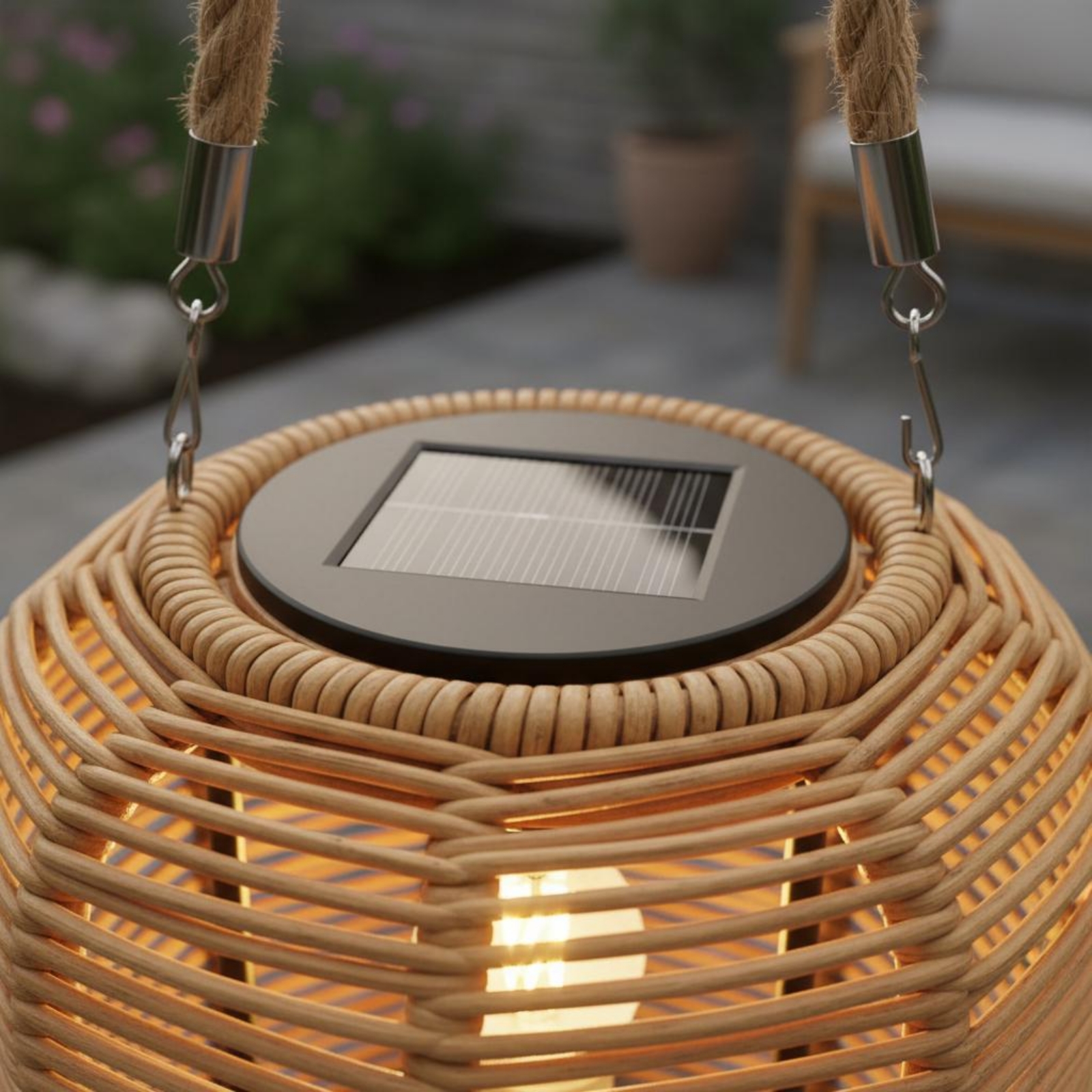 Handwoven Solar Lantern Braide – Hanging Outdoor Lighting Bewertung und Preis