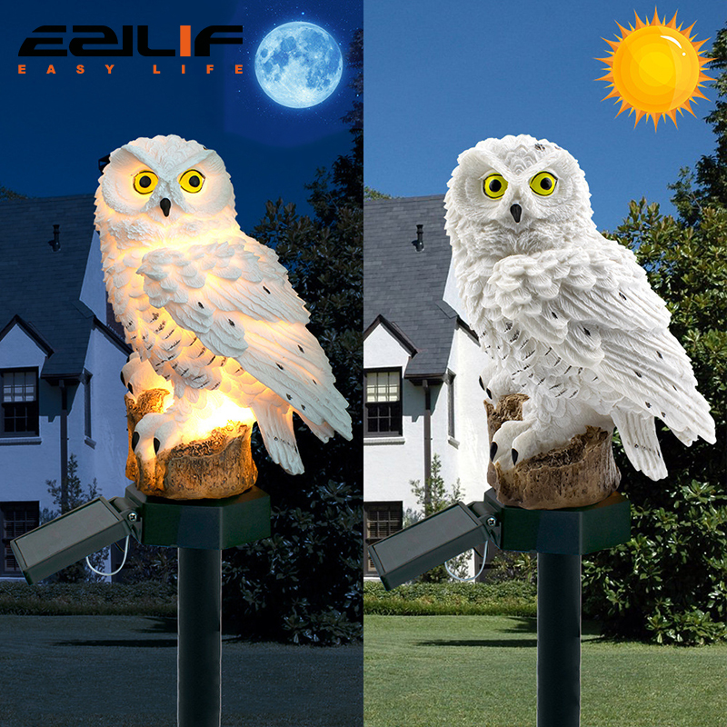 Solar light owl animal sculptu – Outdoor Lighting For Gazebo Bewertung und Preis