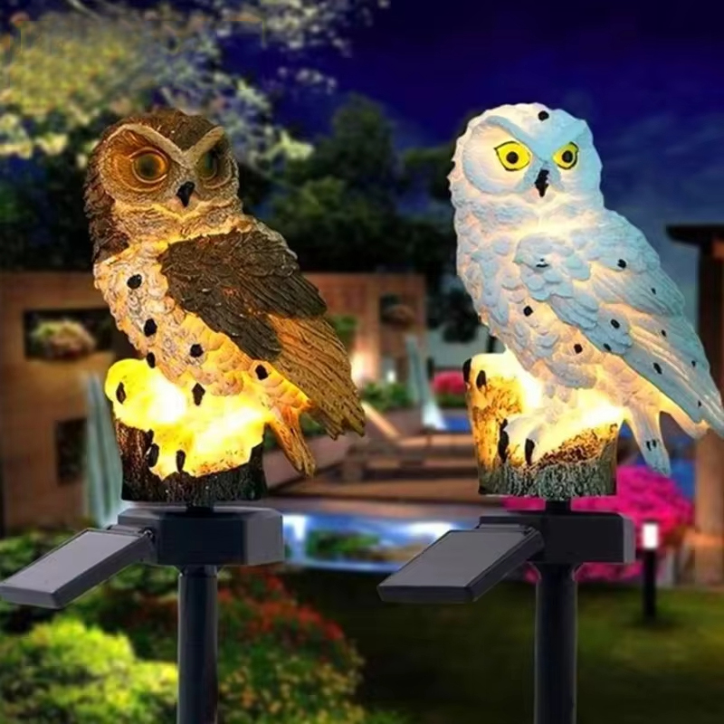 Solar light owl animal sculptu – Outdoor Lighting For Gazebo Bewertung und Preis