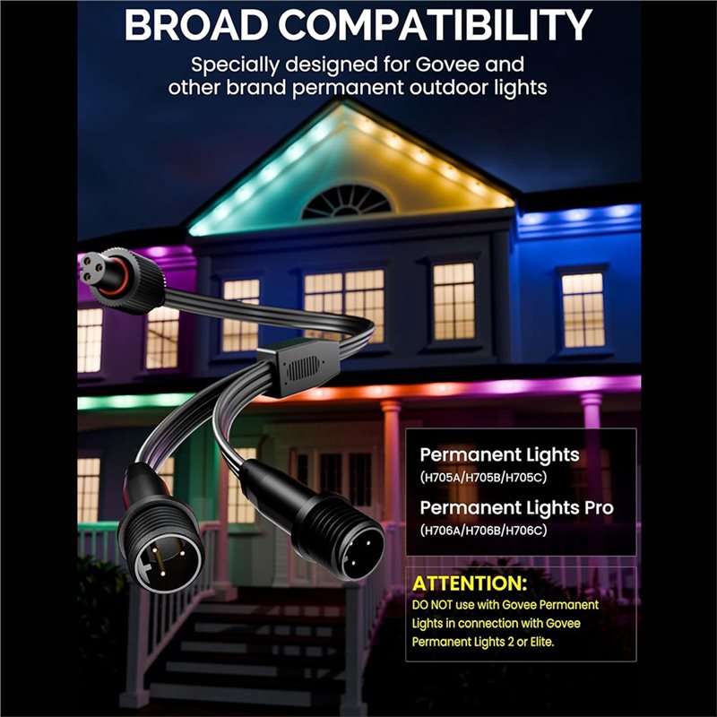 【NEWLY】2 Pack Y-Connector Spli – Outdoor Lighting Govee Bewertung und Preis