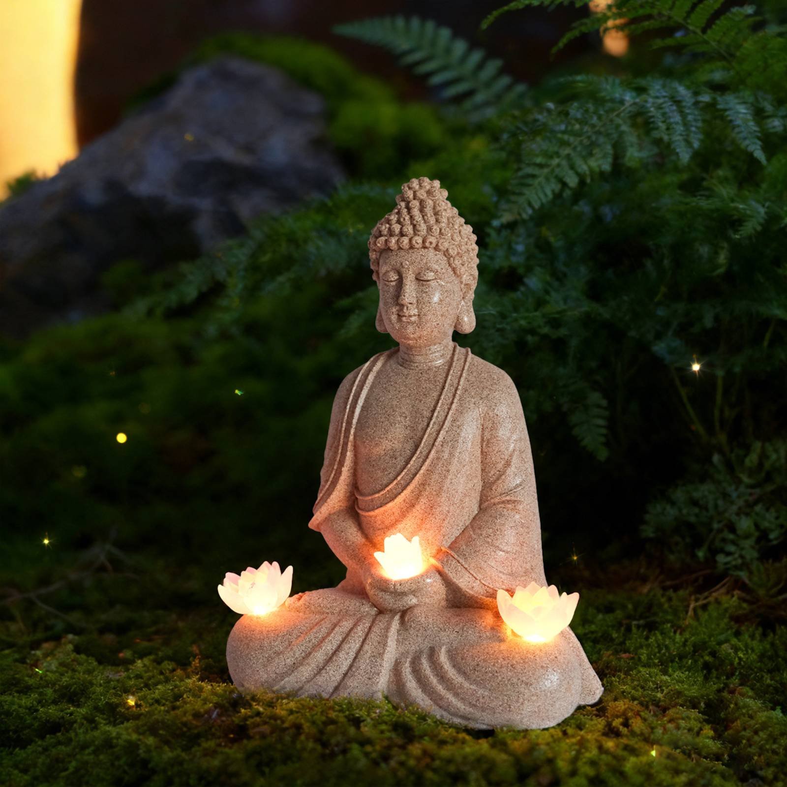 Solar Buddha Statue Outdoor Sa – Outdoor Lighting For Patio Bewertung und Preis