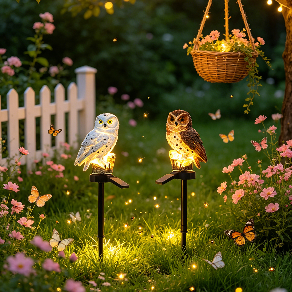 Owl Solar Light, Resin Owl Gro – Outdoor Lighting For Gazebo Bewertung und Preis