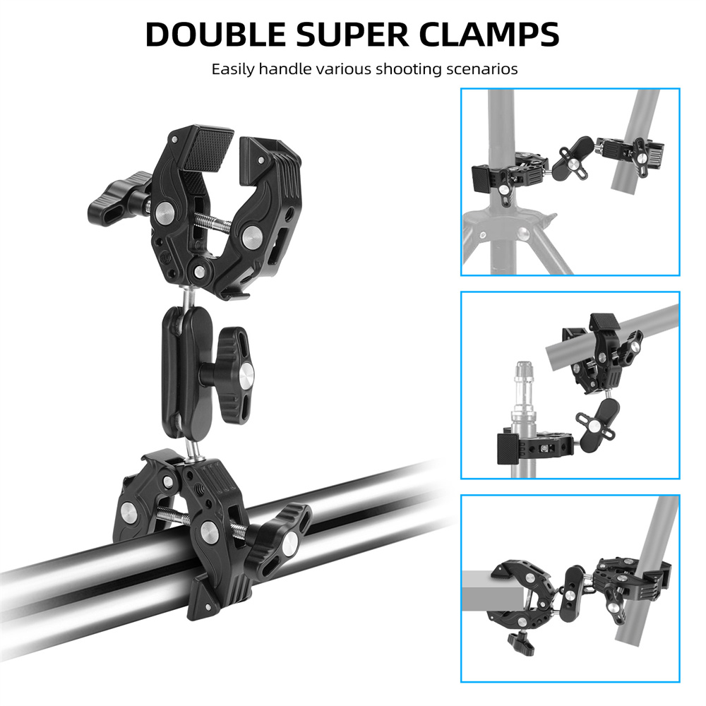 2024 Double Metal Super Clamp  – Umbrella Led Clip Bewertung und Preis