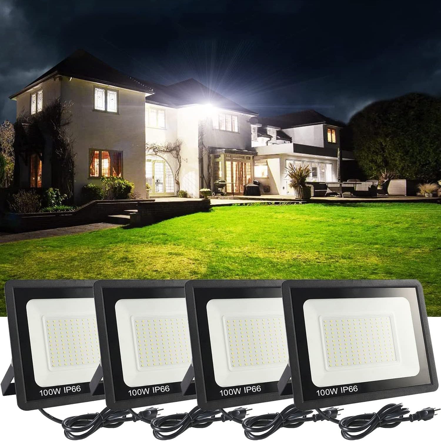 100W LED Flood Light, 11000lm  – Outdoor Lighting Led Bewertung und Preis