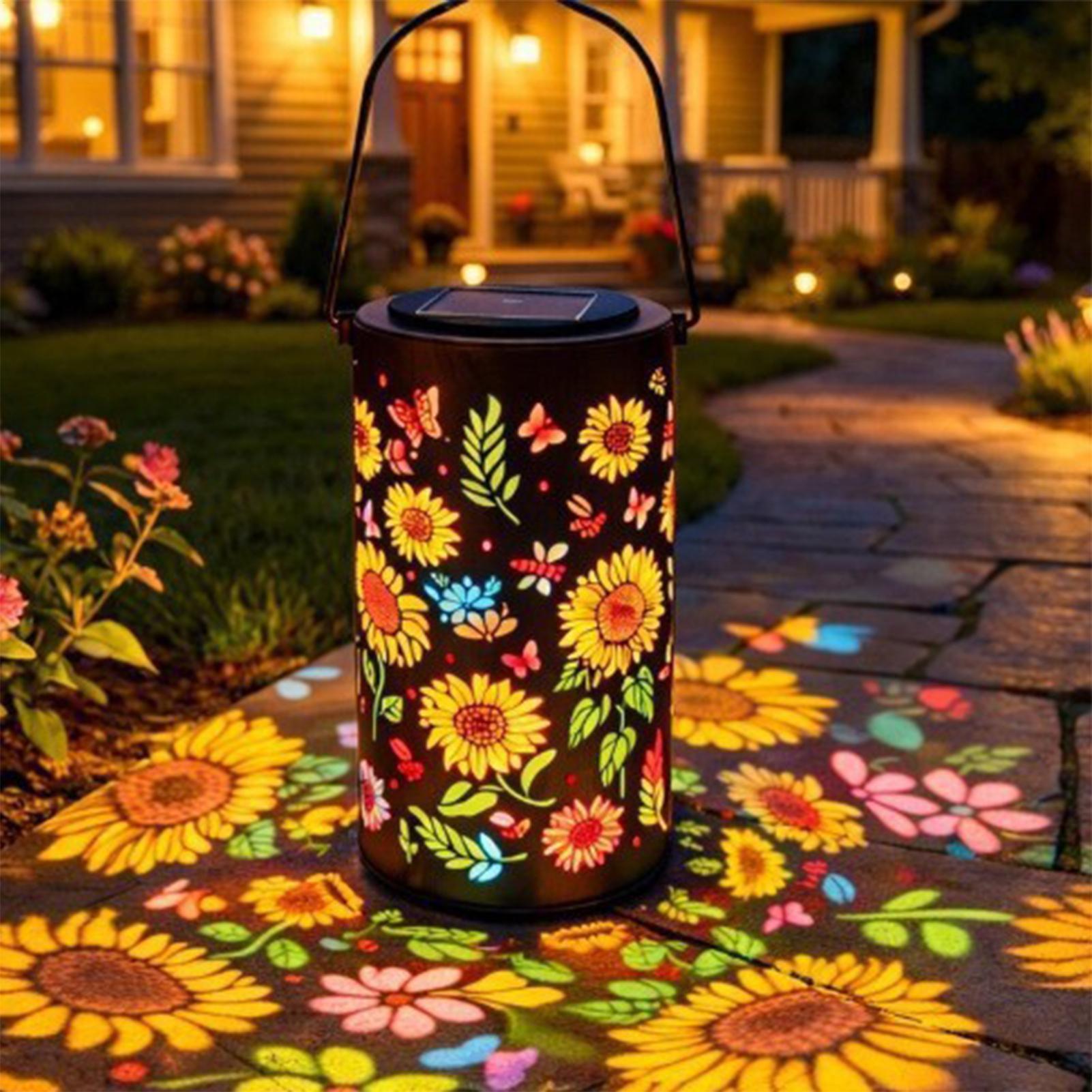 Sunflower Solar Lantern Weathe – Outdoor Lighting For Patio Bewertung und Preis