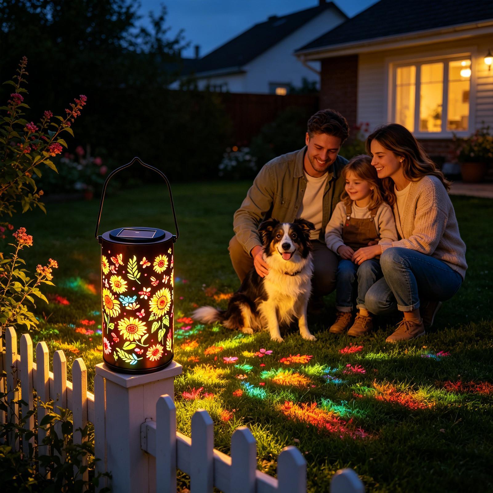 Sunflower Solar Lantern Weathe – Outdoor Lighting For Patio Bewertung und Preis