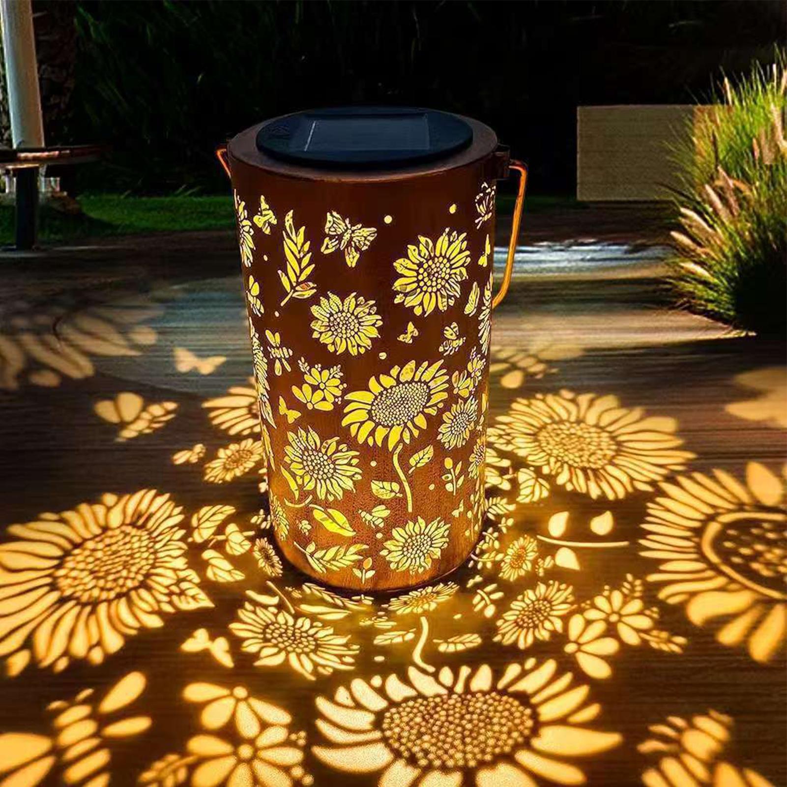 Sunflower Solar Lantern Weathe – Outdoor Lighting For Patio Bewertung und Preis
