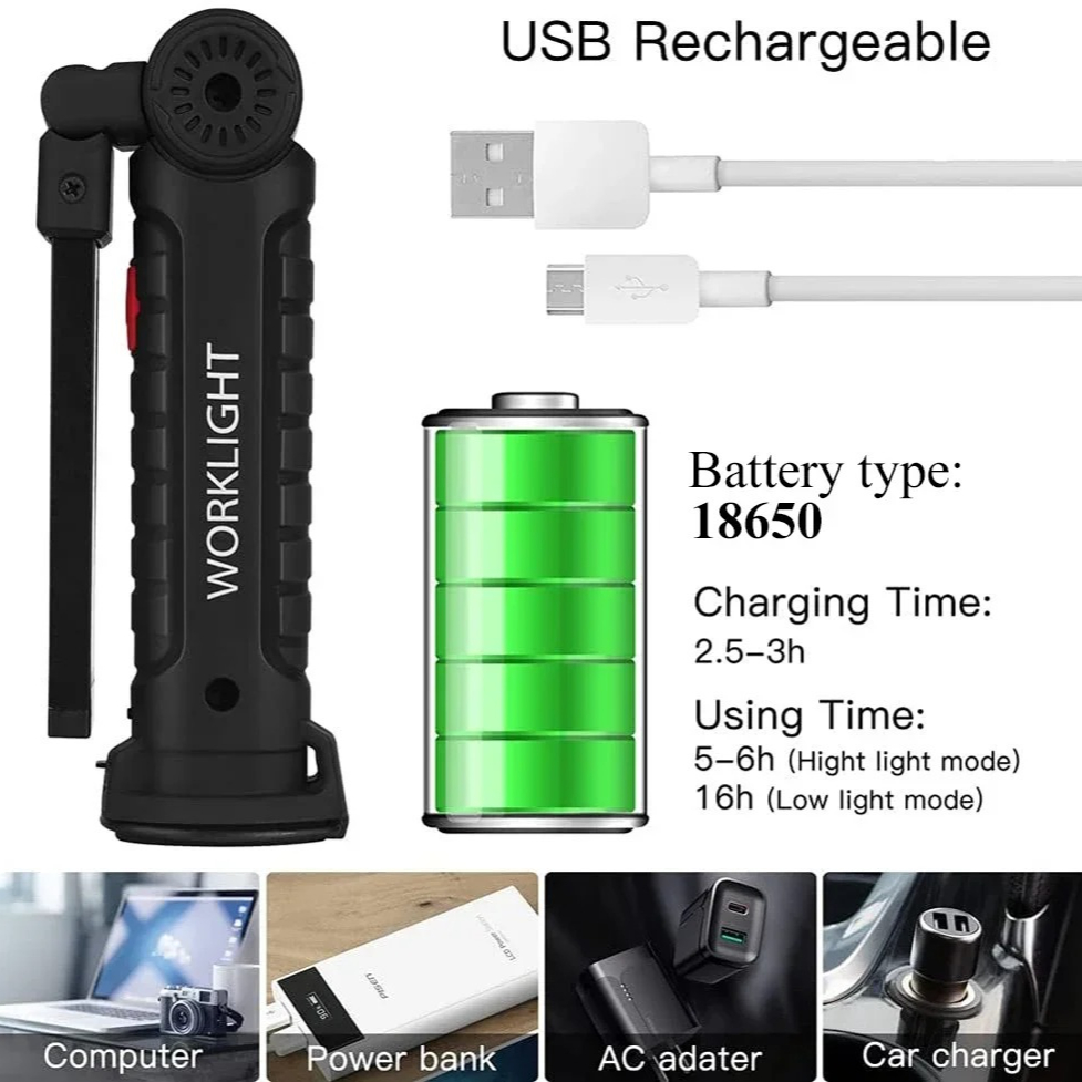 Portable COB LED Flashlight US – Hanging Outdoor Lighting Bewertung und Preis