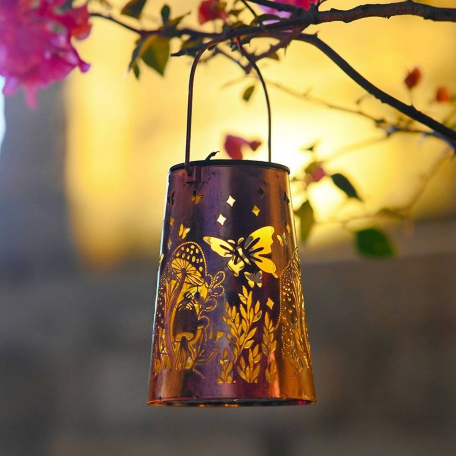 Floral Garden Lantern Pattern  – Hanging Outdoor Lighting Bewertung und Preis