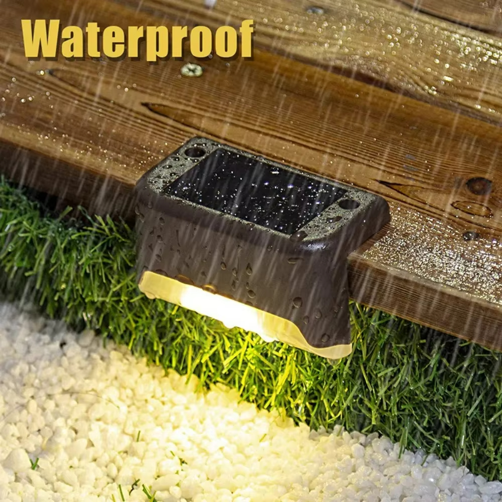 4PCS Solar Deck Light Outdoor  – Bollard Light Garden Bewertung und Preis