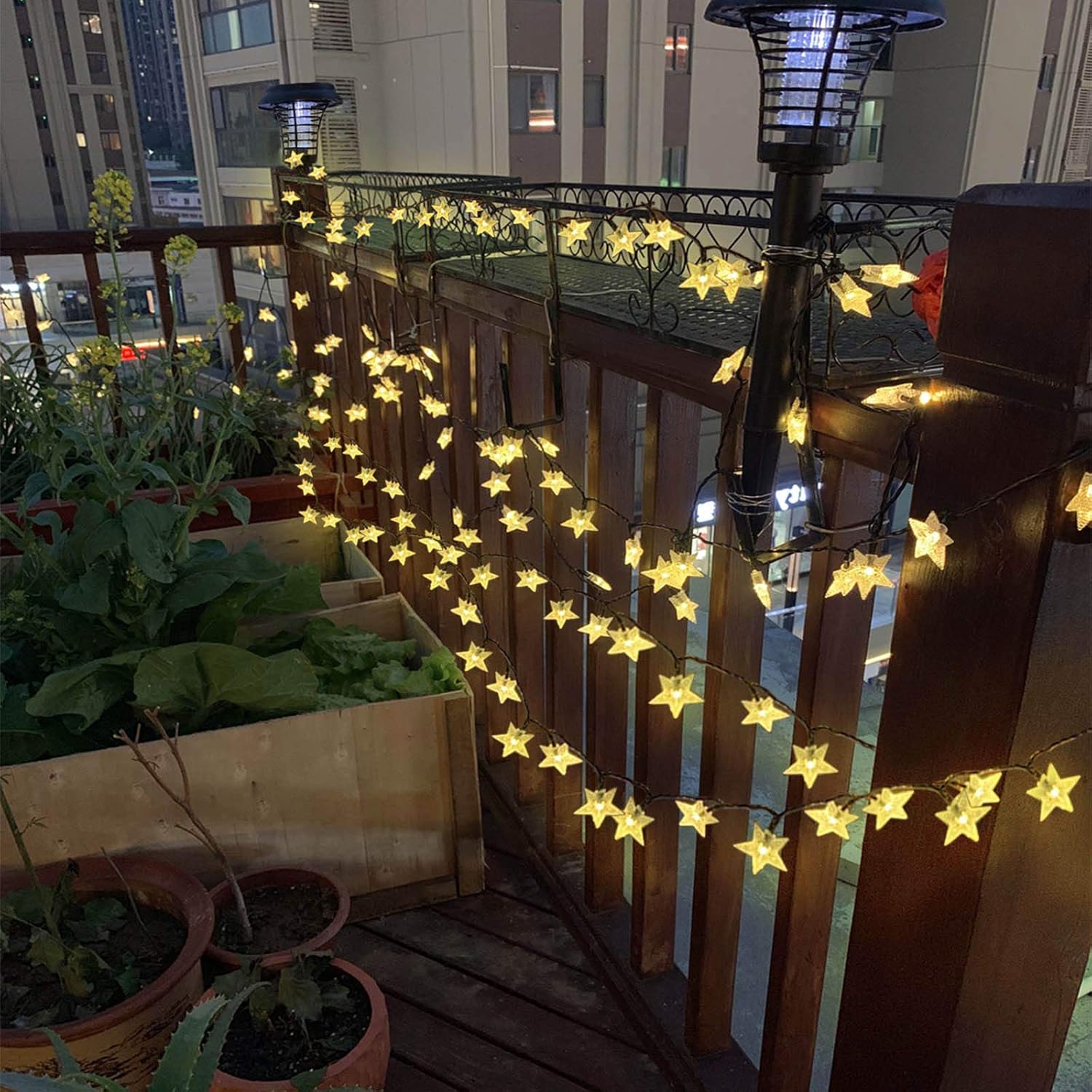 50ft 120 LED Solar Star Fairy  – Outdoor Lighting For Patio Bewertung und Preis