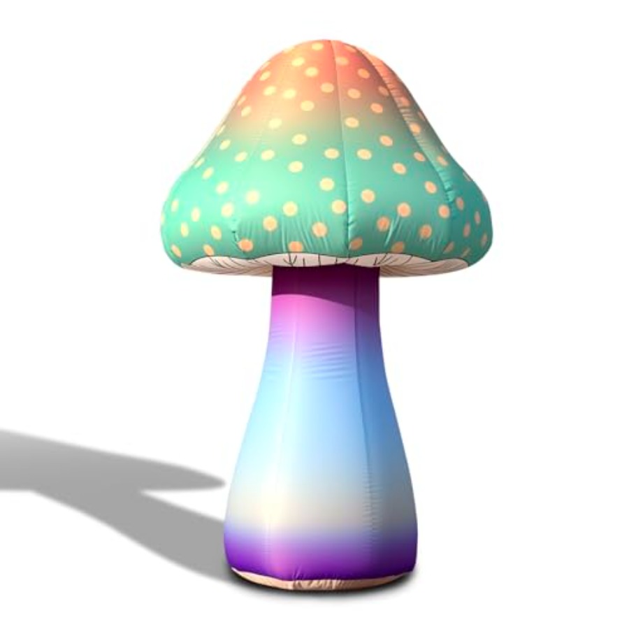 6 FT LED Inflatable Mushroom w – Outdoor Lighting Controller Bewertung und Preis
