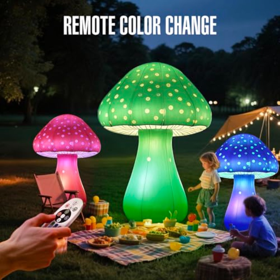 6 FT LED Inflatable Mushroom w – Outdoor Lighting Controller Bewertung und Preis