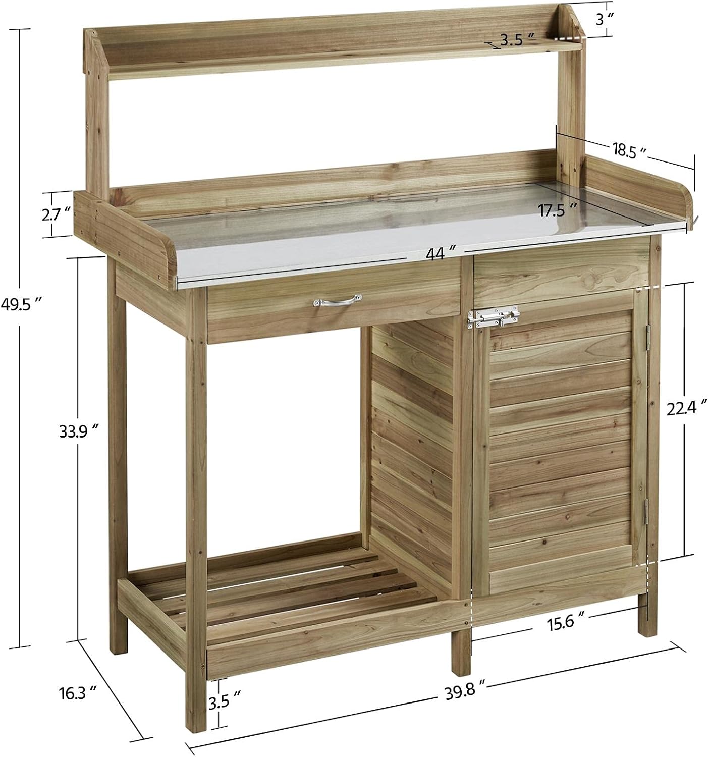 Outdoor Potting Bench Table, G – Outdoor Lighting Hooks Bewertung und Preis