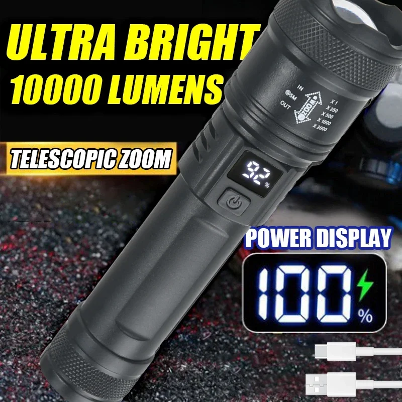 9900LM Powerful LED Flashlight – Outdoor Lighting Battery Operated Bewertung und Preis