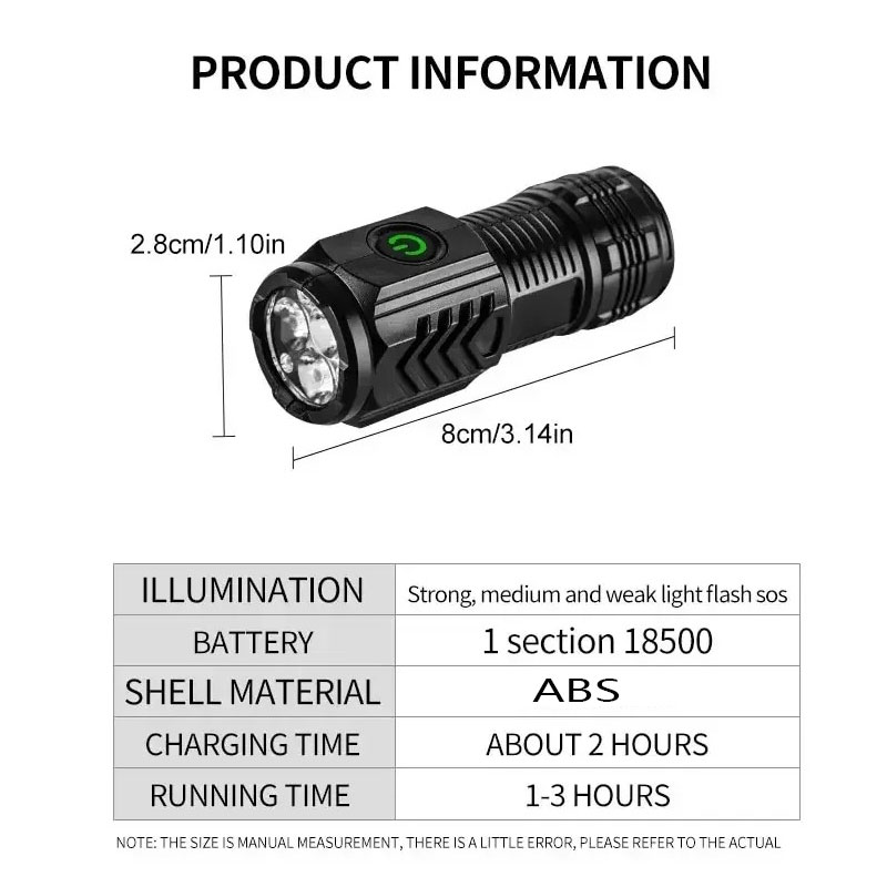 Mini 3LED Flashlight With Pen  – Outdoor Lighting Quality Bewertung und Preis