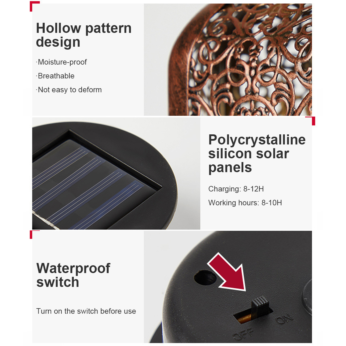 Solar Lanterns Outdoor Waterpr – Bollard Light Garden Bewertung und Preis