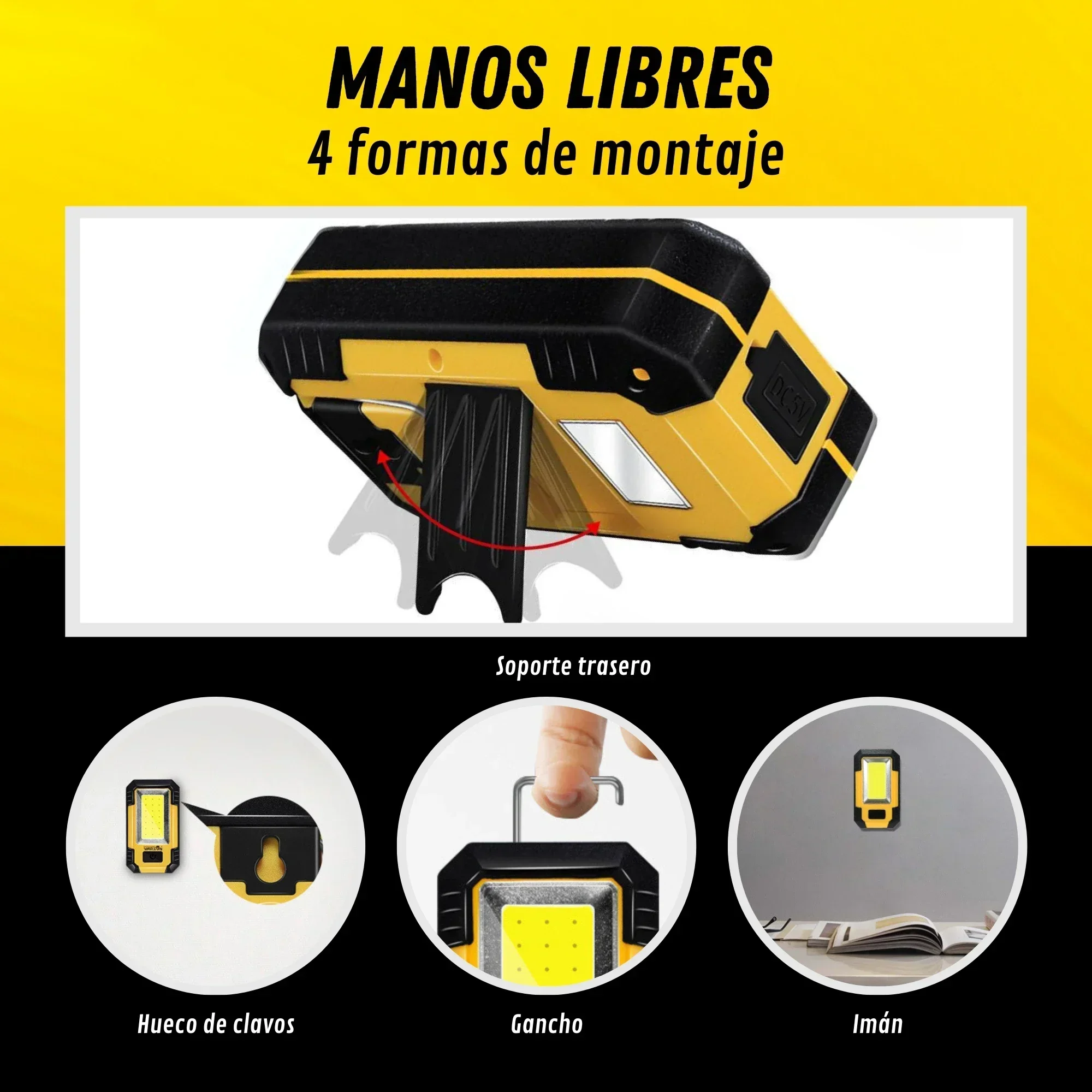 Rechargeable 4000MaH Work Ligh – Outdoor Lighting Hooks Bewertung und Preis