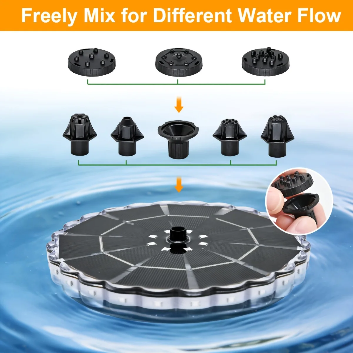 3.5W Outdoor Solar Fountain fo – Bollard Light Garden Bewertung und Preis