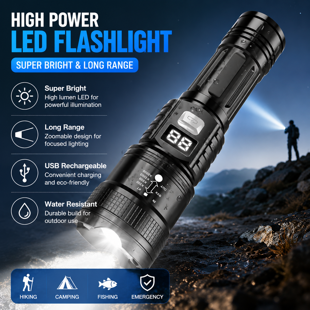 P50 High Brightness Flashlight – Outdoor Lighting Quality Bewertung und Preis