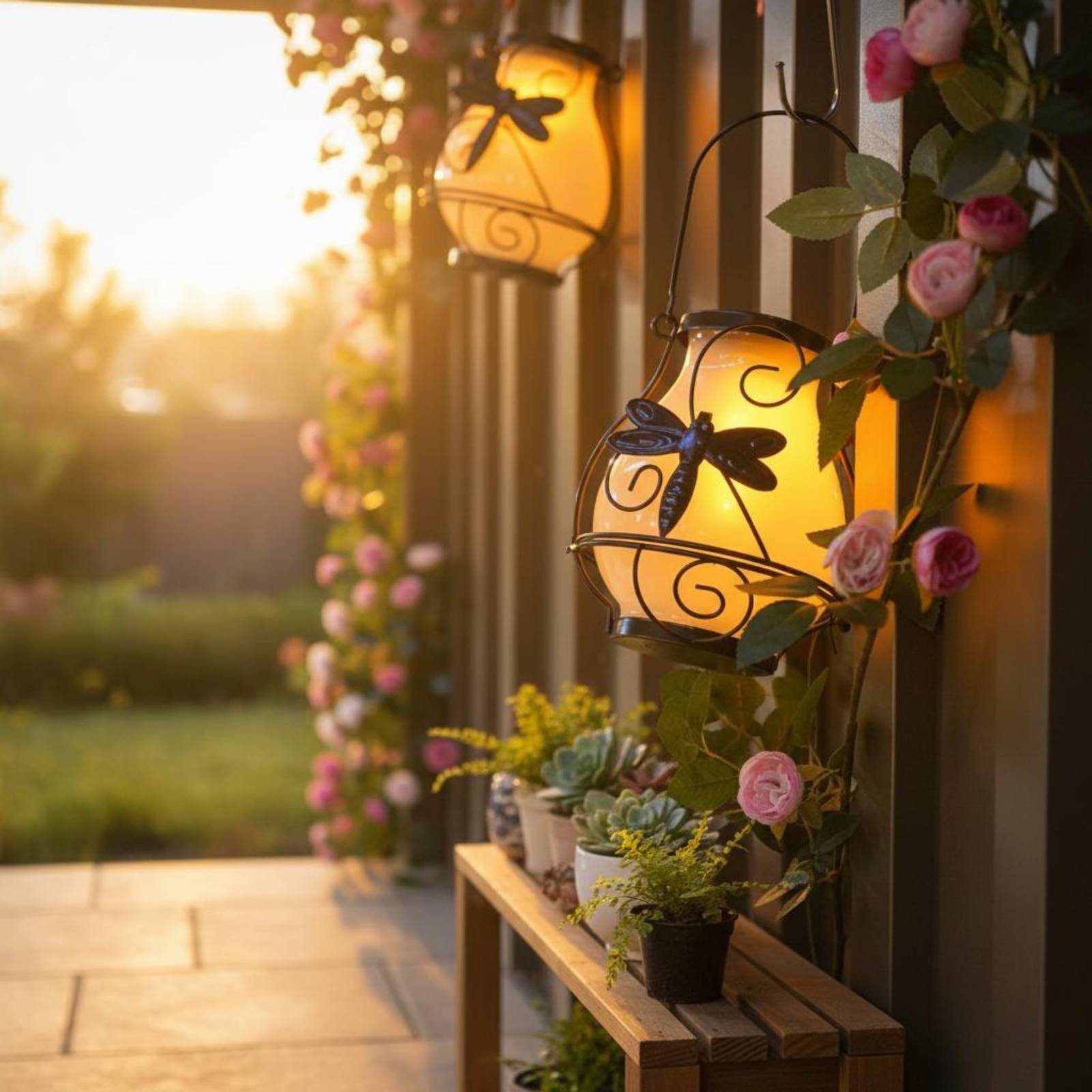 Solar Butterfly Lantern Waterp – Outdoor Lighting For Patio Bewertung und Preis