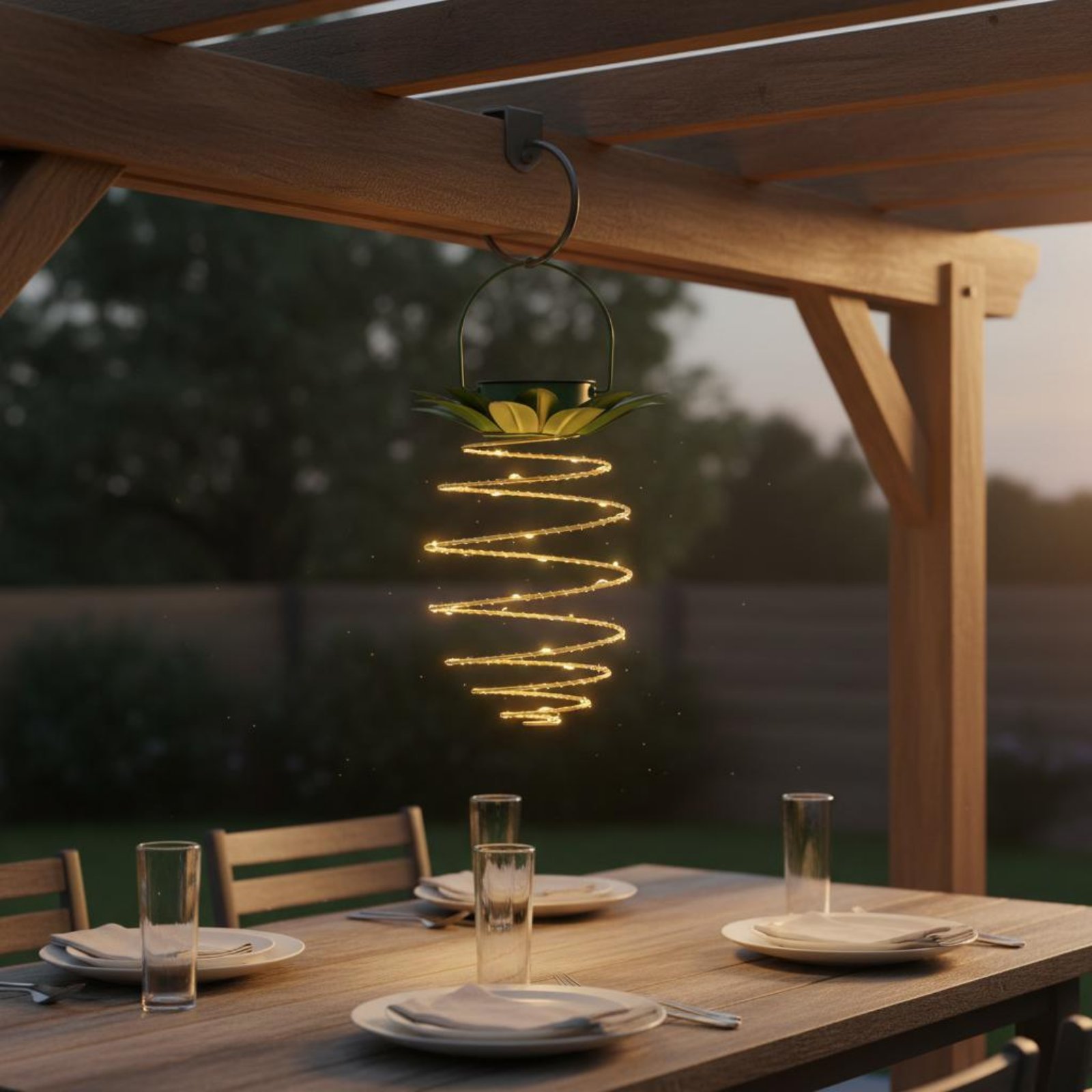 2 Pieces Solar Pineapple Lamp  – Hanging Outdoor Lighting Bewertung und Preis