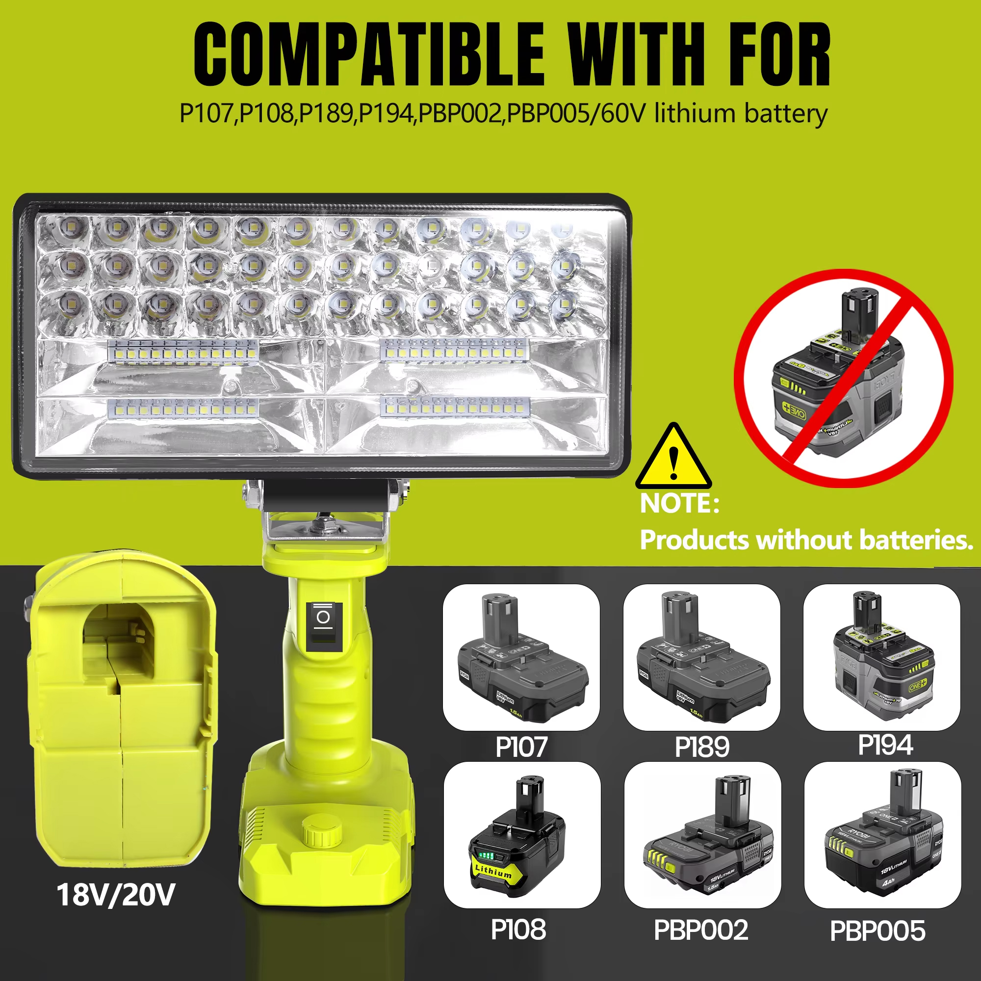 Outdoor Emergency LED Work Lig – Outdoor Lighting Battery Operated Bewertung und Preis