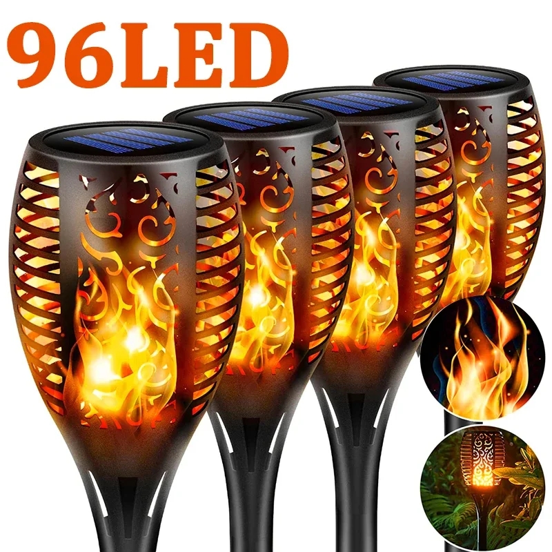 96 LED Outdoor Solar Torch Lig – Fire Torch Solar Bewertung und Preis