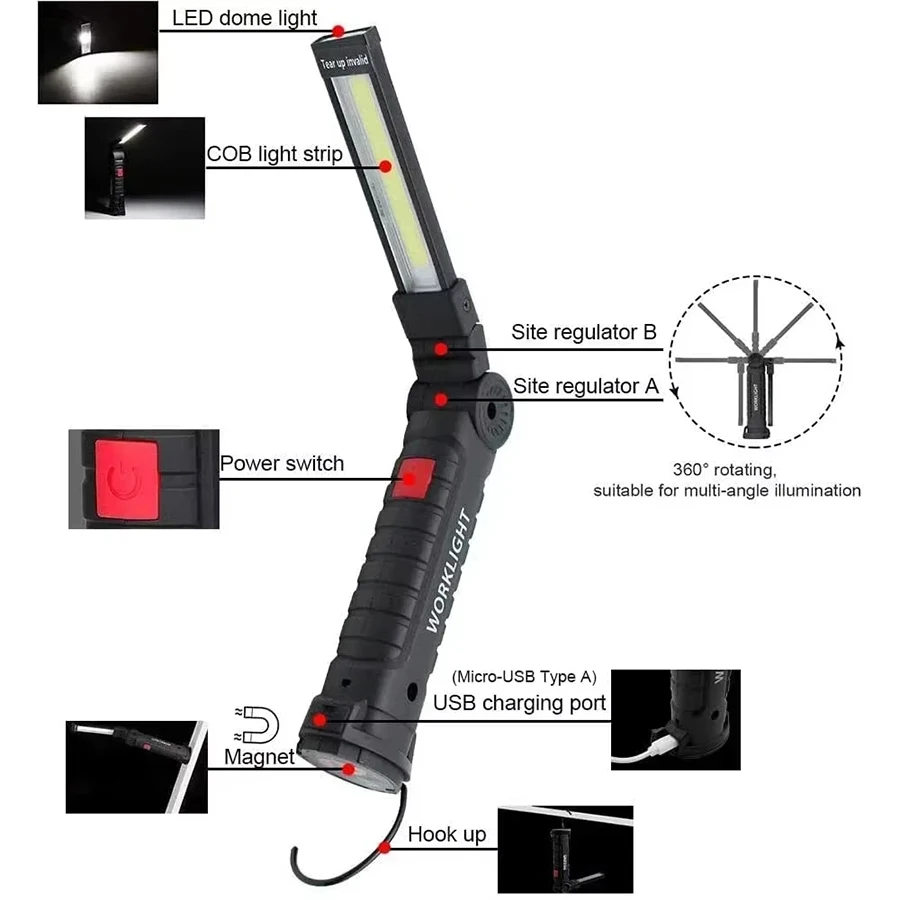 New Portable COB LED Flashligh – Hanging Outdoor Lighting Bewertung und Preis