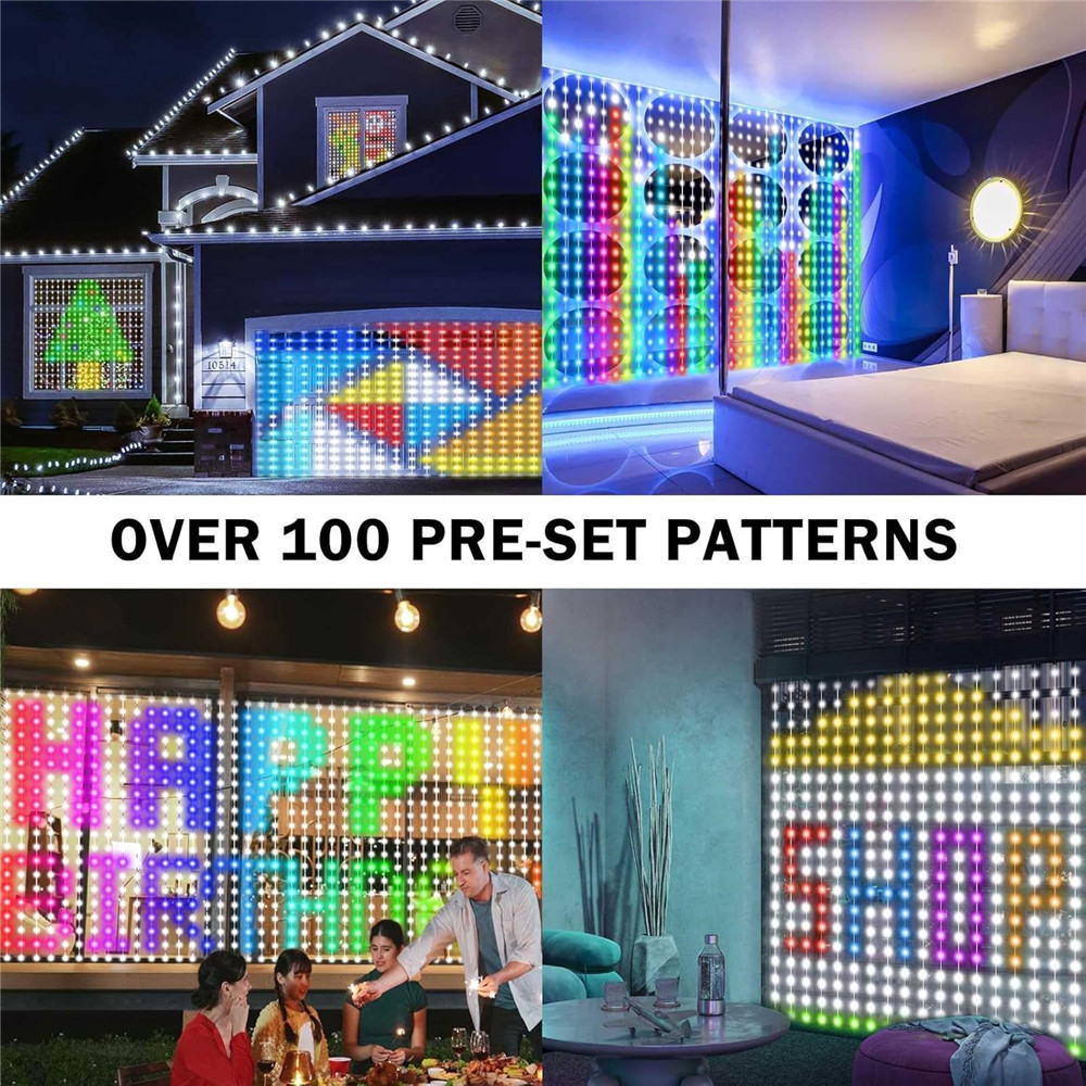 1/2PCS 400LED Curtain Lights L – Outdoor Lighting Controller Bewertung und Preis