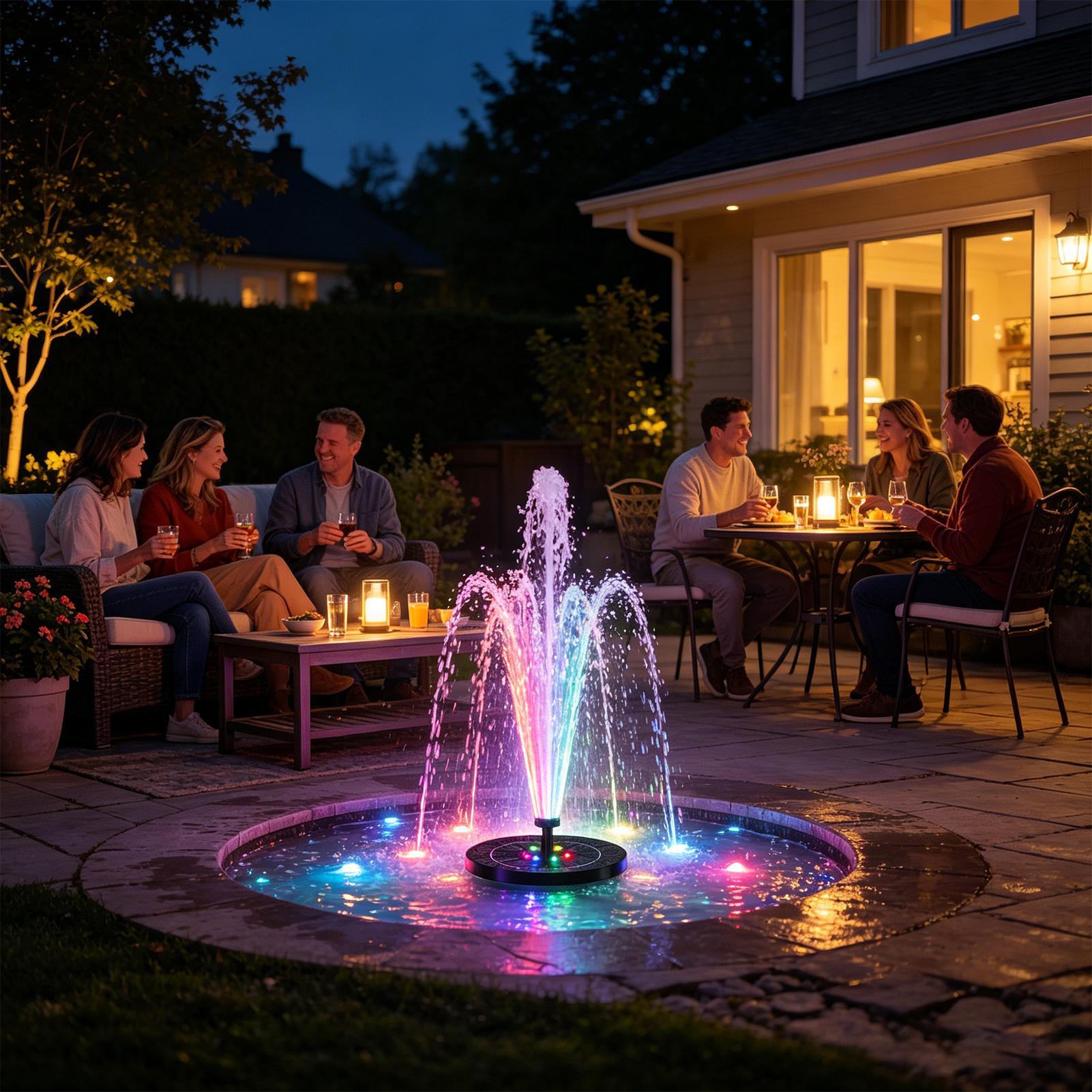 Floating Solar Bird Bath Fount – Outdoor Lighting For Gazebo Bewertung und Preis
