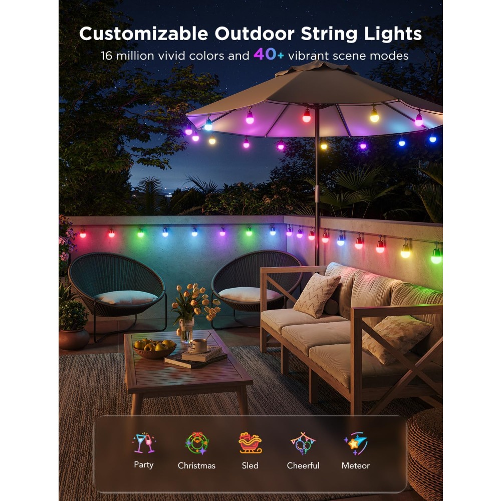 Govee Smart Outdoor String Lig – Outdoor Lighting Govee Bewertung und Preis