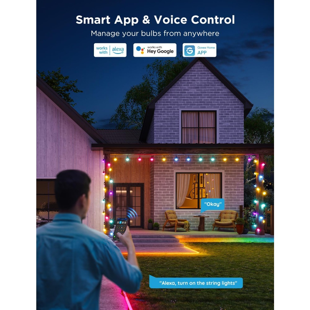 Govee Smart Outdoor String Lig – Outdoor Lighting Govee Bewertung und Preis