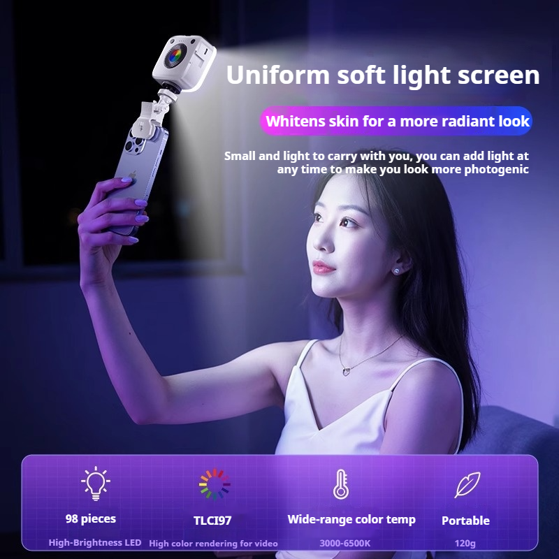 Mini RGB LED Video Fill Light  – Outdoor Lighting Video Shooting Bewertung und Preis