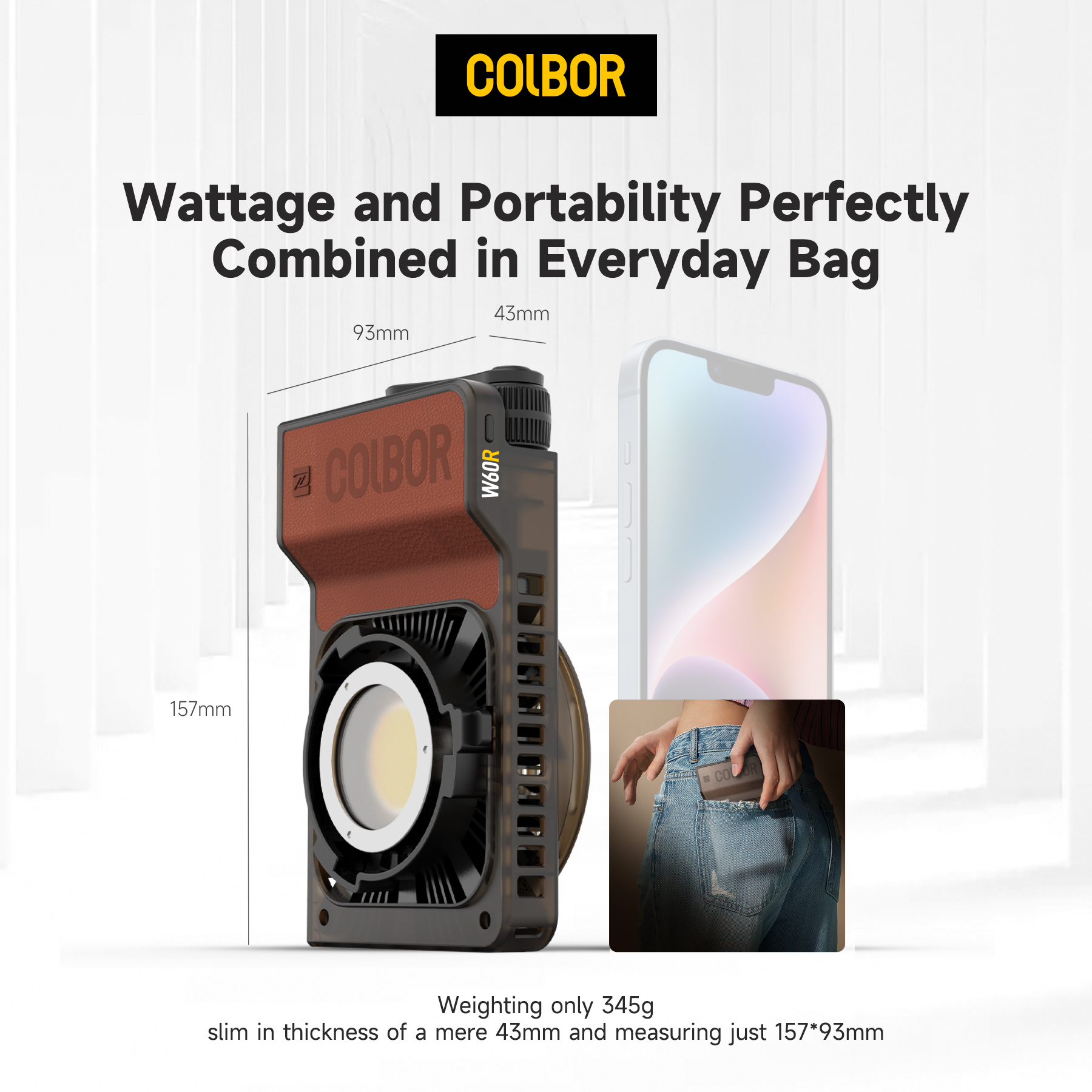 Colbor Wonder W60 RGB LED Vide – Outdoor Lighting Video Shooting Bewertung und Preis