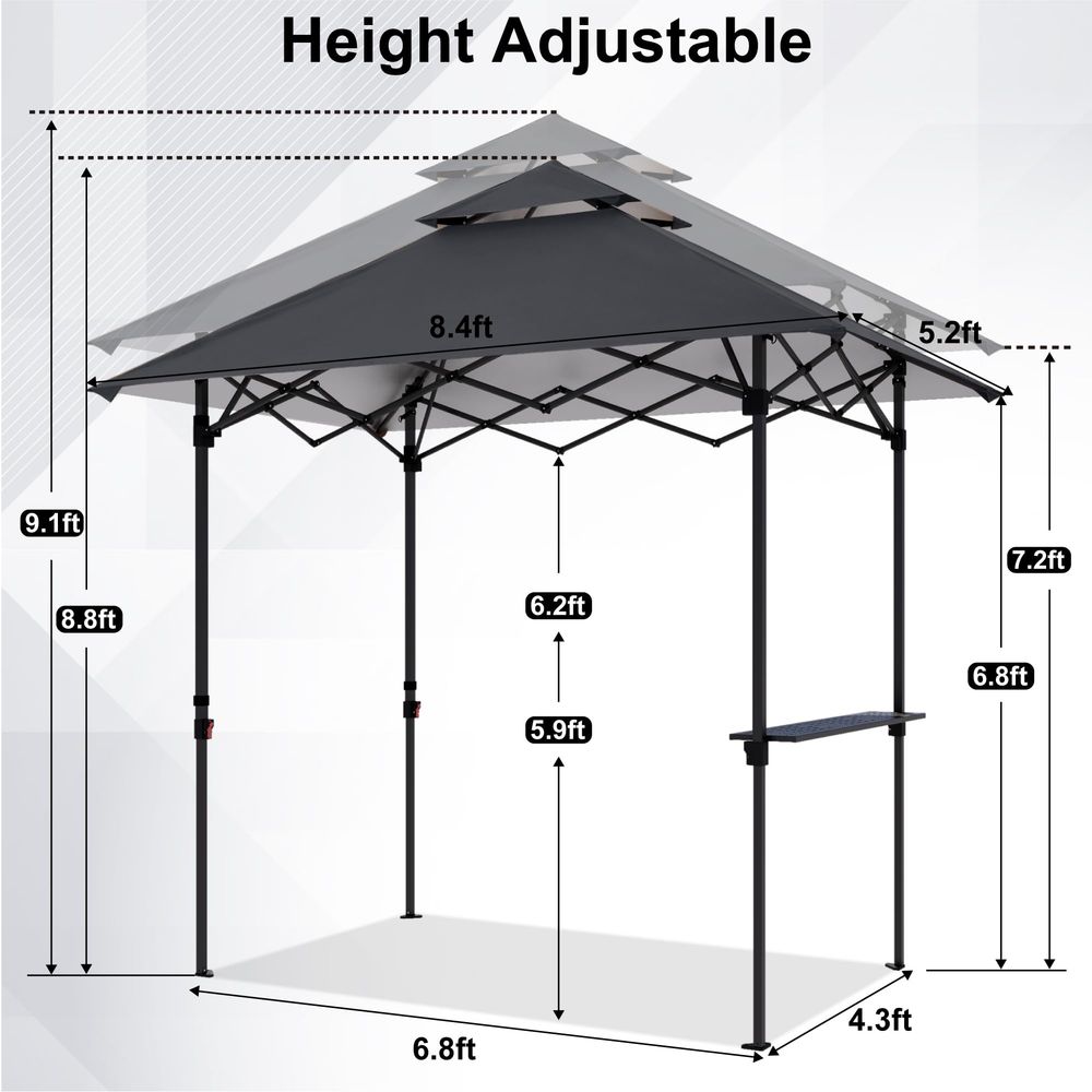8x5 Pop Up Grill Gazebo Outdoo – Outdoor Lighting For Gazebo Bewertung und Preis