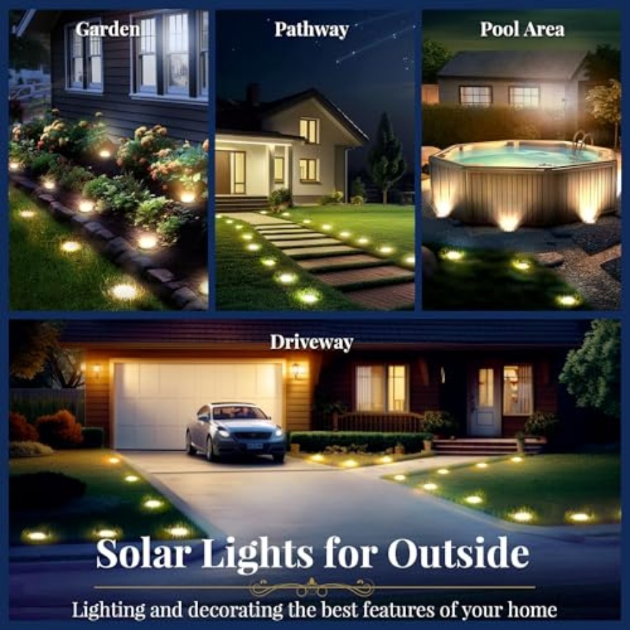 Solar Ground Lights Solar Ligh – Outdoor Lighting For Patio Bewertung und Preis