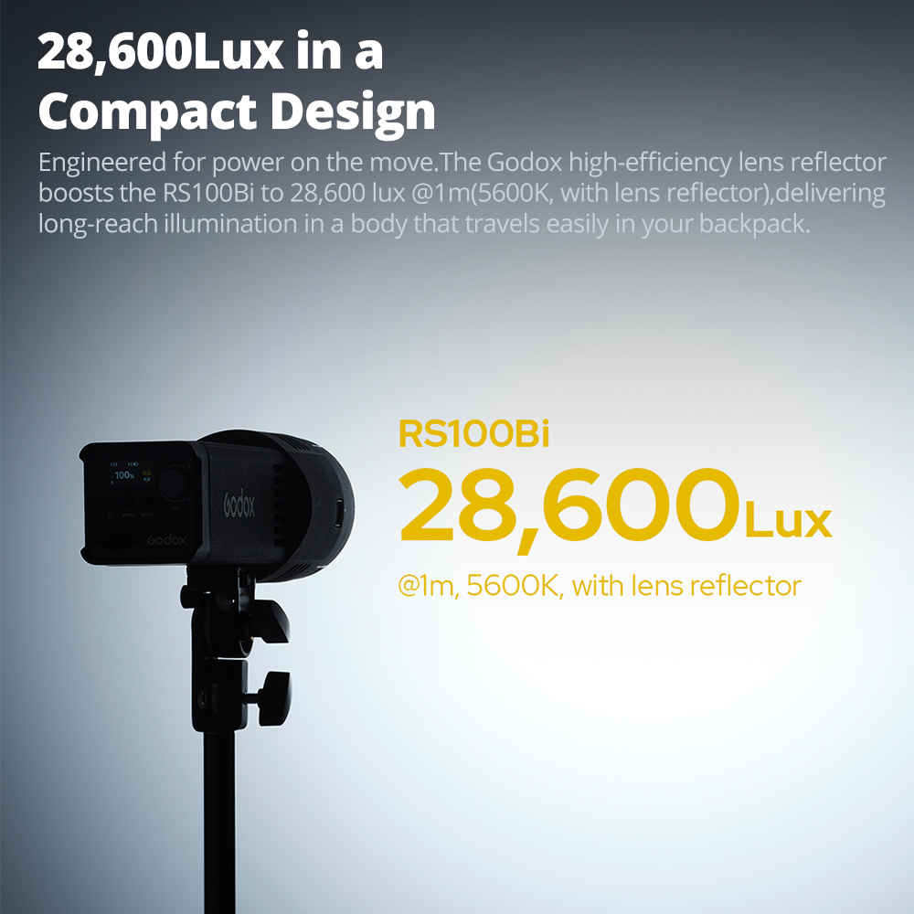 GODOX RS100Bi 28600Lux Bi-colo – Outdoor Lighting Video Shooting Bewertung und Preis